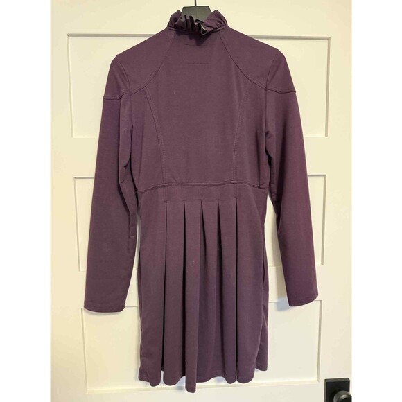 KUT From The Kloth Plum Purple Vintage-Inspired Ruffle Trench Coat Size M - Picture 9 of 10